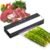 Envasadora al vacío para alimentos, Maquina al Vacio de Alimentos para Uso Doméstico y Comercial, Fuerte Succión, Alimentos Secos, Humedos y Frescos, Incluye 10 Bolsas de Grado Alimenticio , Negra